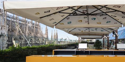 Milano, nuovo look griffato per la terrazza sul Duomo